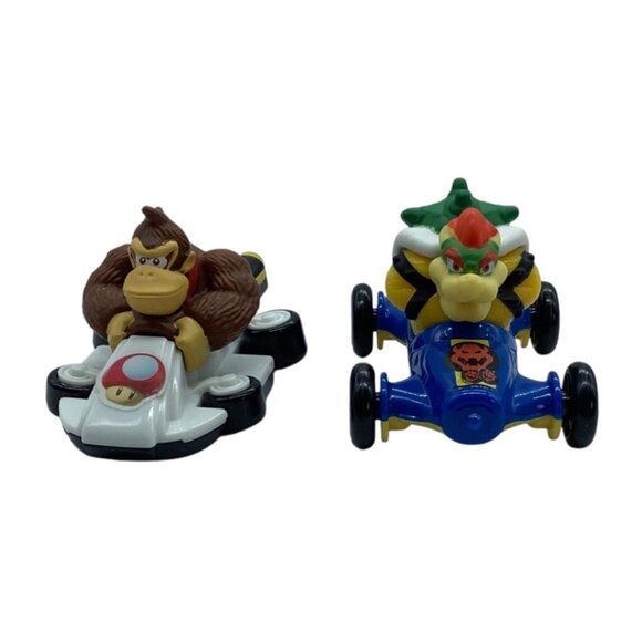 Nintendo Mario Kart Bowser & Donkey Kong McDonalds Happy Meal Toys Lot of 2 - Picture 1 of 8